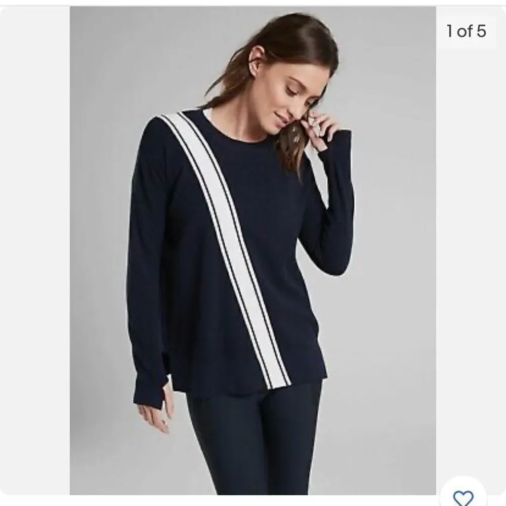Athleta Streetwise Sweater Navy size extra small